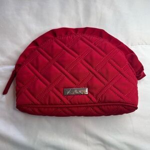 Vera Bradley Ruffle Tango Red Cosmetics Pouch